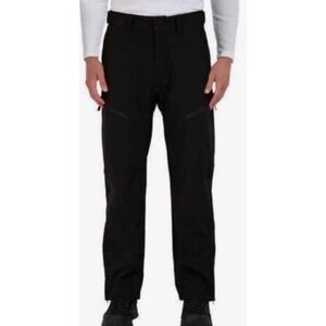 GERRY Men's Black Stretch Snow Pants Waterproof Fleece Lined Size X-Large